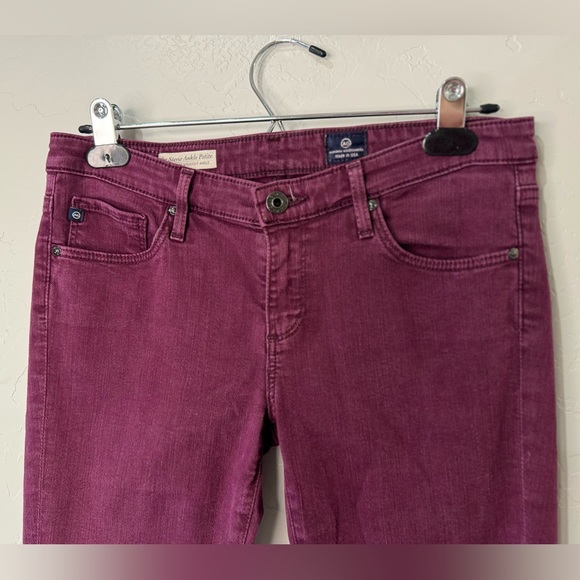 REVOLVE AG Jeans The Stevie Ankle Slim Straight Merlot Berry SZ 27P - Picture 8 of 17